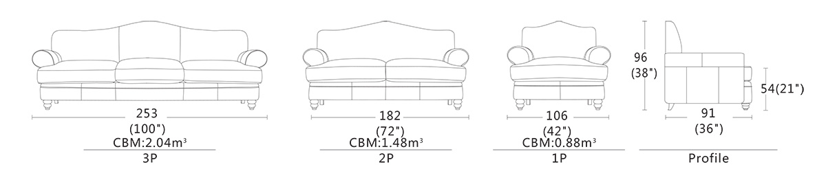 Stylová sedací souprava Carelli model 7317