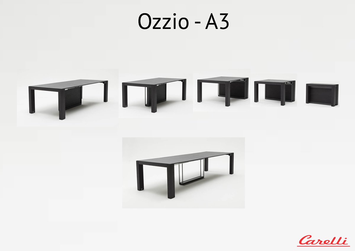 Bílá konzole rozložitelná na stůl Ozzio A3 -50%
