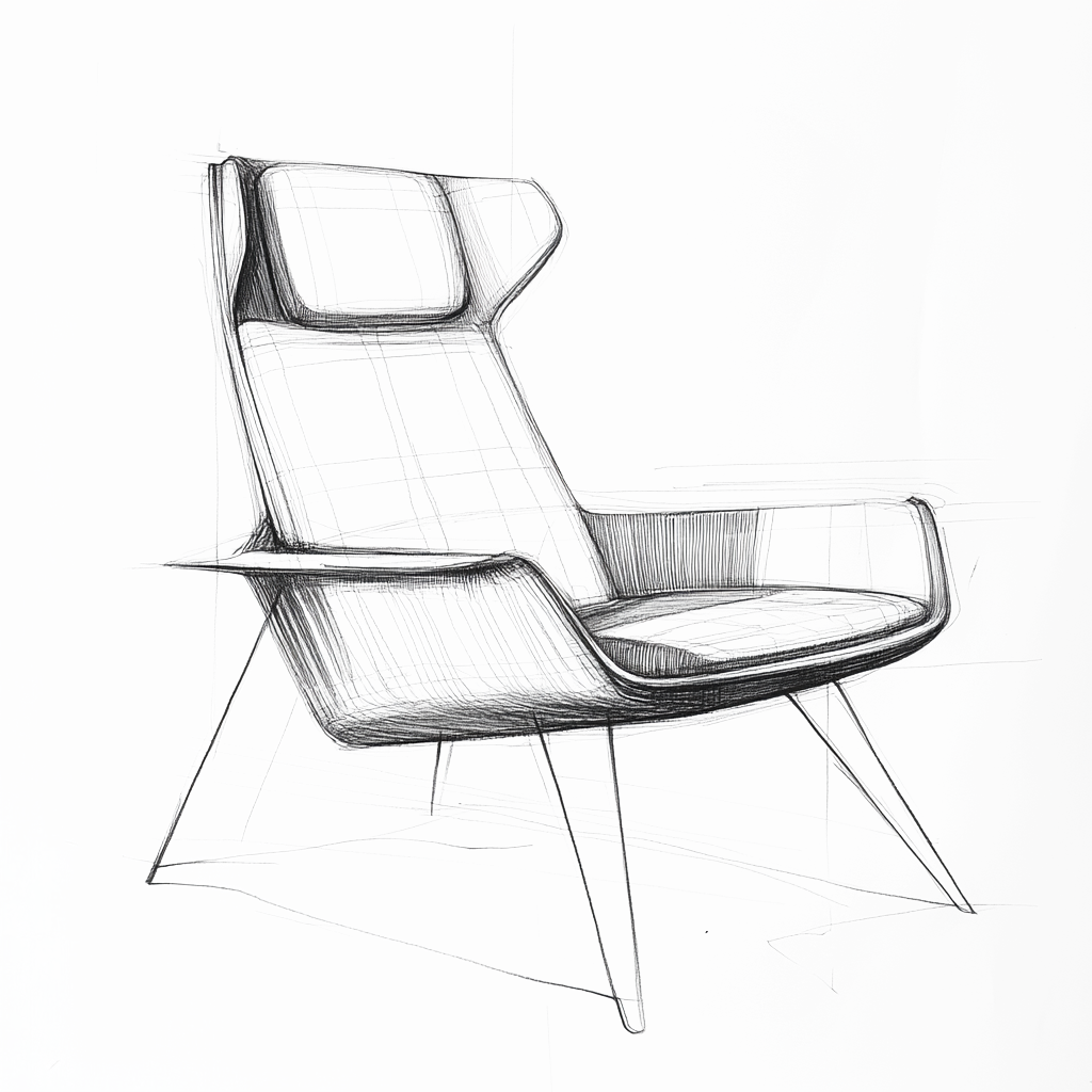 Skica design nábytku